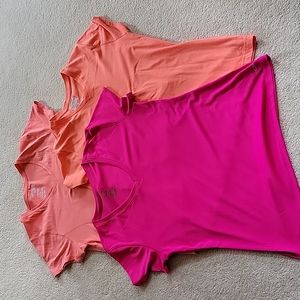 3 Women's Short Sleeve Tee's T-shirt. sz XL champion Danskin  READ